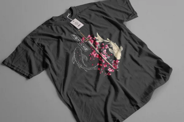 Playera “Koi & Katana – La Sonrisa es el Sol del Corazón”