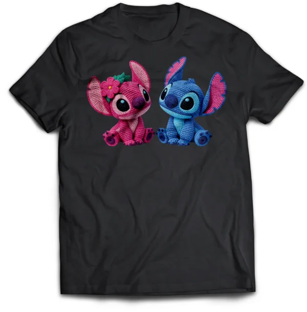 Playera lilo y stick 14 de febrero angel y stick